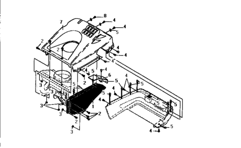 Belt Cover Diagram and Parts List for 536884560  Craftsman Snow Blower