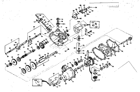 Transaxle No. 794120 Diagram and Parts List for 53696361  Craftsman Lawn Mower
