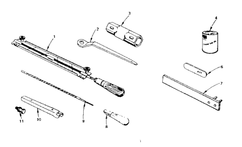 Maintenance Kit Diagram and Parts List for 917353722  Craftsman Chainsaw