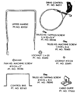 Replacement Parts Diagram and Parts List for 91779925  Craftsman Lawn Mower