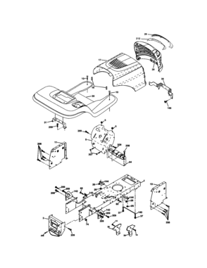 Chassis And Enclosures Diagram and Parts List for 917277251  Craftsman Lawn Tractor
