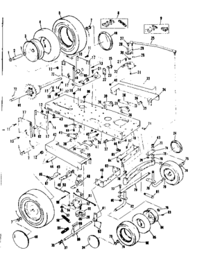 Drive Assembly Diagram and Parts List for 13196601  Craftsman Engine
