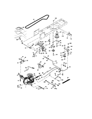 Ground Drive Diagram and Parts List for 917274762  Craftsman Lawn Tractor