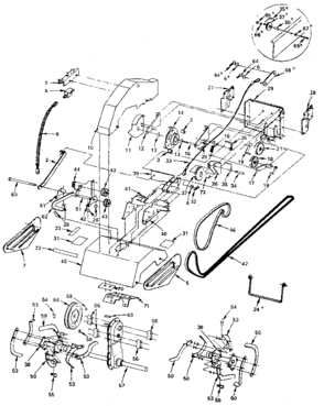 Part Location Diagram of 101194M Craftsman Tiller tine
