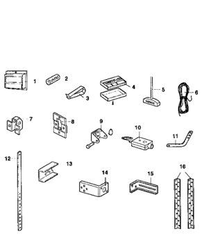 Part Location Diagram of 41A4353-1 Craftsman Garage door opener header bracket
