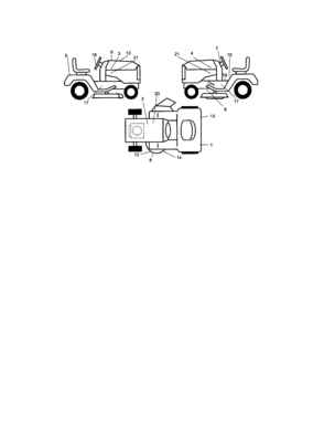 Decals Diagram and Parts List for 917275662  Craftsman Lawn Tractor