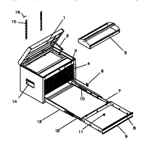 Part Location Diagram of F813 Craftsman Manual