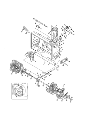 Part Location Diagram of 684-05205A-0691 MTD HOUSING ASM-AUGER