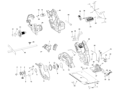 Part Location Diagram of N681260 DeWALT HANDLE