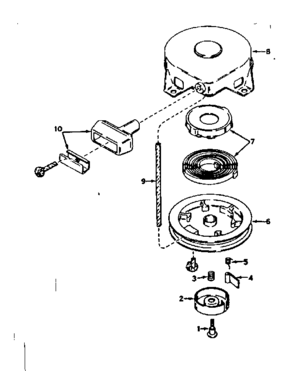 Rewind Starter No. 590420 Diagram and Parts List for 143171042  Craftsman Engine