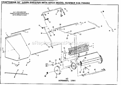 Part Location Diagram of 31876 Craftsman Basket Support