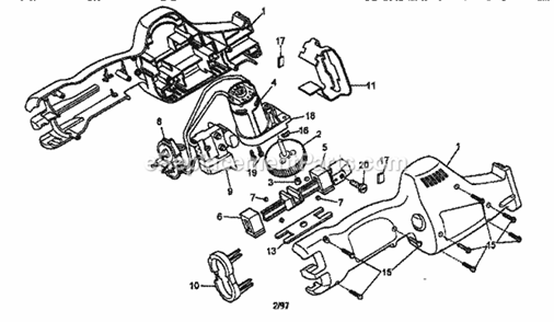 Cordless Multi-Purpose Saw Diagram and Parts List for 900112640  Craftsman Circular Saw