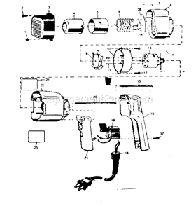 Page A Diagram and Parts List for 900117701  Craftsman Paint Sprayer