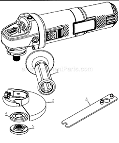 Grinder Diagram and Parts List for 900245420  Craftsman Angle Grinder