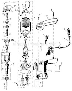Page A Diagram and Parts List for 900271460  Craftsman Electric Drill