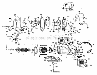 Unit Parts Diagram and Parts List for 90027242  Craftsman Jig Saw
