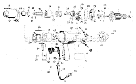 Unit Parts Diagram and Parts List for 900275121  Craftsman Impact Driver