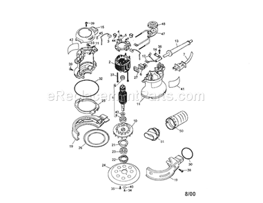 Sander Diagram and Parts List for 900277080  Craftsman Sander Polisher