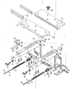 Unit Parts Diagram and Parts List for 900288950  Craftsman Workbench