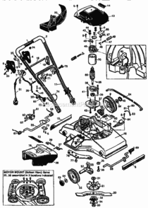 Page A Diagram and Parts List for 900370261  Craftsman Lawn Mower