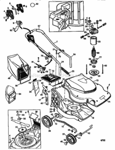 Page A Diagram and Parts List for 900370511  Craftsman Lawn Mower