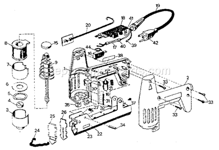 Page A Diagram and Parts List for 900684251  Craftsman Nailer