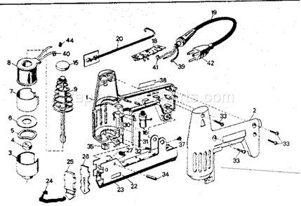 Page A Diagram and Parts List for 900684252  Craftsman Nailer
