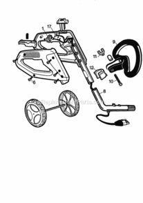 Page B Diagram and Parts List for 900741480  Craftsman Hedge Trimmer