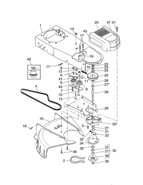 Chassis/deflector Diagram and Parts List for 917776741  Craftsman Trimmer