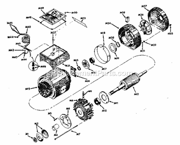 Unit Diagram and Parts List for 90123190  Craftsman Chop Saw