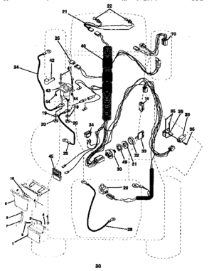 Electrical Diagram and Parts List for 917256491  Craftsman Lawn Tractor