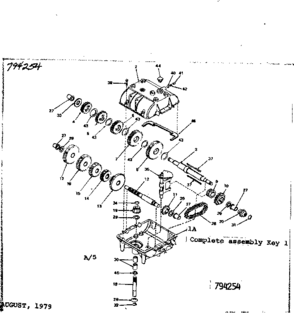 Replacement Parts Diagram and Parts List for 143794254  Craftsman Lawn Tractor