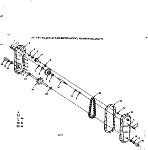 Part Location Diagram of 4353J Craftsman Lawn mower spacer
