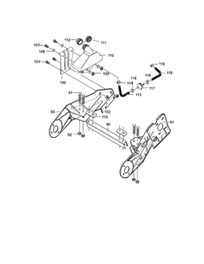 Frame Assembly Diagram and Parts List for 53688521200  Craftsman Snow Blower