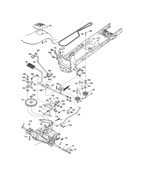 Ground Drive Diagram and Parts List for 917990391  Craftsman Lawn Tractor