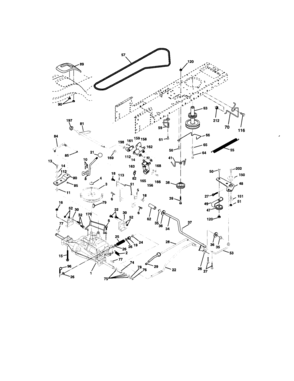 Ground Drive Diagram and Parts List for 917273392  Craftsman Lawn Tractor