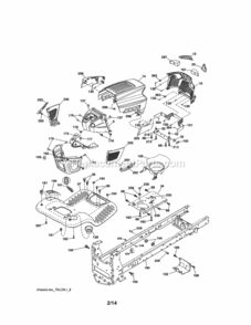 Page B Diagram and Parts List for 917203800  Craftsman Lawn Tractor