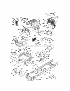 Page B Diagram and Parts List for 917203820  Craftsman Lawn Tractor