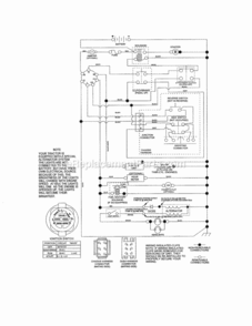 Page K Diagram and Parts List for 917203830  Craftsman Lawn Tractor