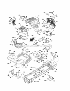 Page B Diagram and Parts List for 917203830  Craftsman Lawn Tractor