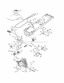 Page C Diagram and Parts List for 917203830  Craftsman Lawn Tractor