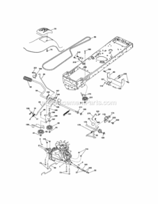 Page C Diagram and Parts List for 917203840  Craftsman Lawn Tractor
