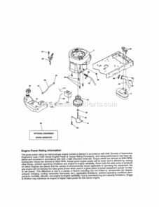 Page D Diagram and Parts List for 917203840  Craftsman Lawn Tractor