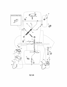 Page A Diagram and Parts List for 917203850  Craftsman Lawn Tractor