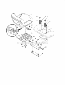 Page F Diagram and Parts List for 917203860  Craftsman Lawn Tractor