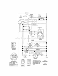 Page K Diagram and Parts List for 917203910  Craftsman Lawn Tractor
