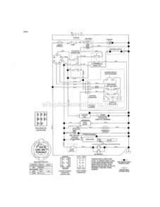 Page K Diagram and Parts List for 917203920  Craftsman Lawn Tractor