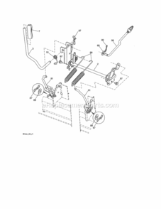 Page H Diagram and Parts List for 917203920  Craftsman Lawn Tractor