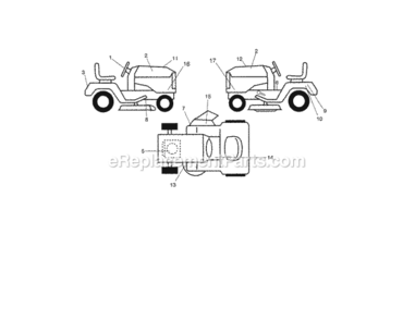 Page I Diagram and Parts List for 917203920  Craftsman Lawn Tractor