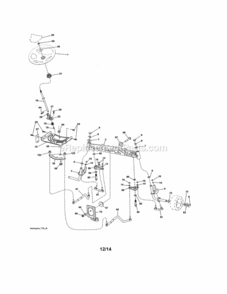 Page E Diagram and Parts List for 917203930  Craftsman Lawn Tractor